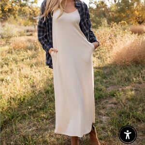 Carly Jean Los Angeles Favorite Ribbed Spaghetti Dress